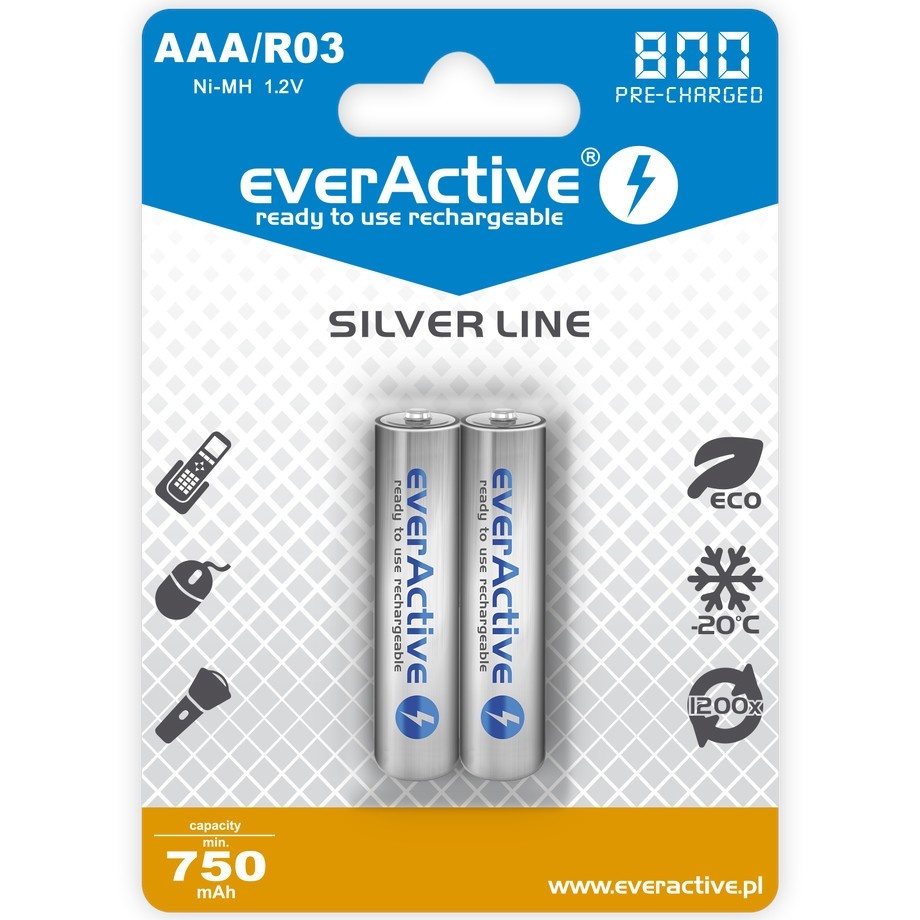 everActive patarei R03/AAA 800mAH Blister 2 tk.