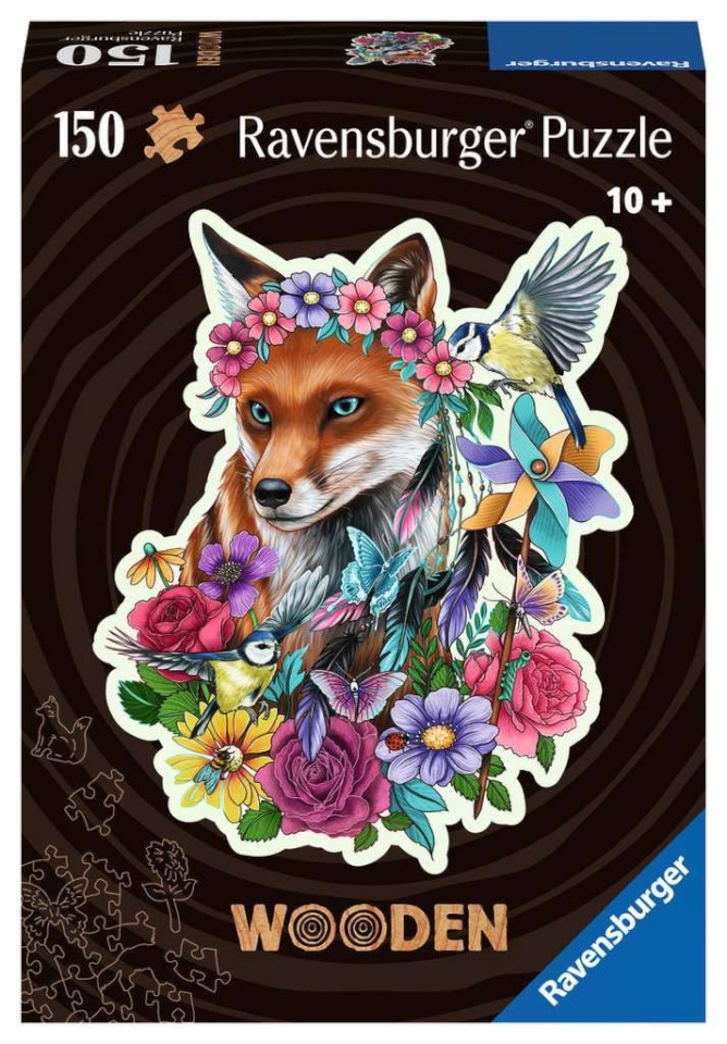 Ravensburger puidust pusle Colorful Fox 150-osaline 17512