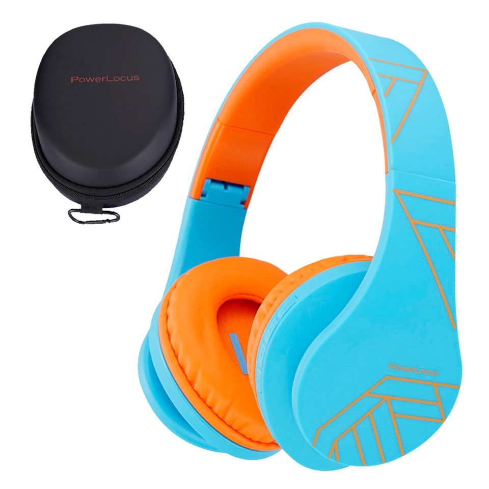 PowerLocus juhtmeta kõrvaklapid P2 Kids Headphones sinine/oranž