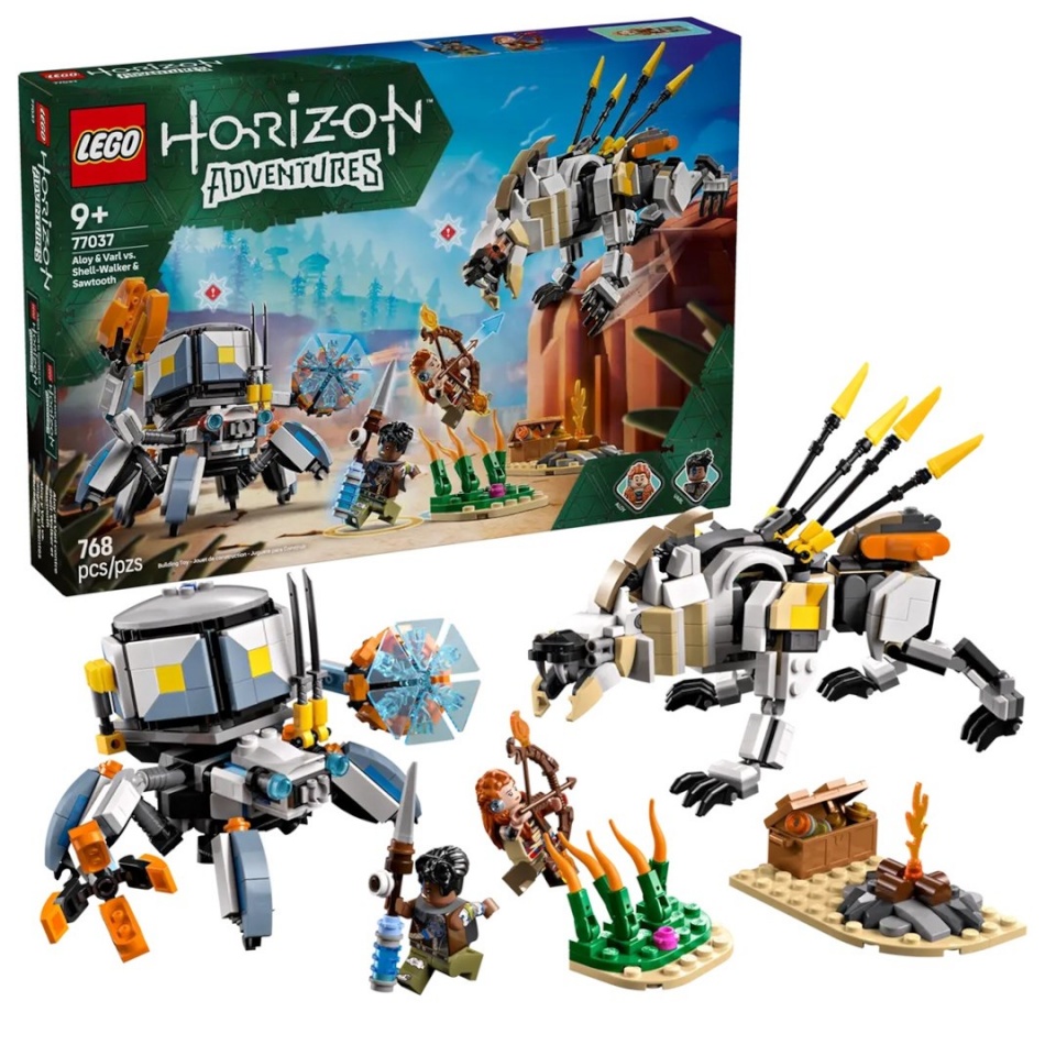 Lego klotsid HORIZON 77037 Aloy & Varl vs. Shell-Walker & Sawtooth