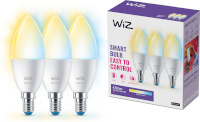 WiZ lambipirn Smart Lamp, E14, C37, Wi-Fi, 2700-6500 K, 470 lm, 3tk