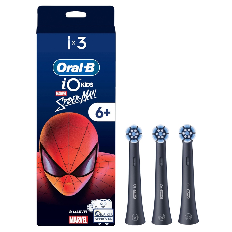 Brauni ekstra harjastega hambahari Oral-B iO Kids 6+ Marvel Spider-Man, 3 tk