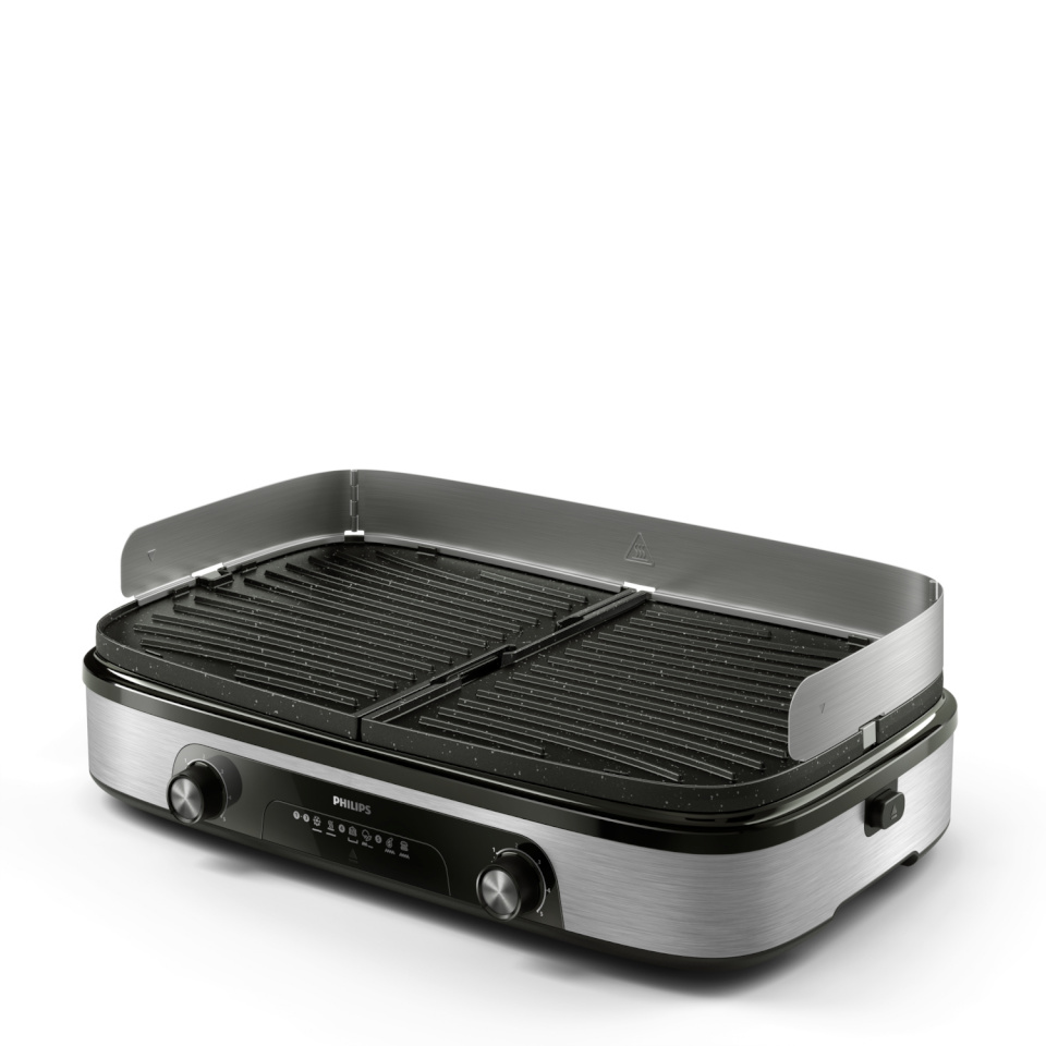 Philips lauagrill HD6222/90 Contact Grill, must/roostevaba teras
