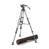 Manfrotto Nitrotech 608 fluidpea + süsinikkiust videostatiiv jaoturiga