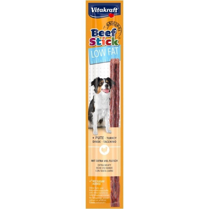 Vitakraft maius koerale Beef Stick Low Fat with Turkey, 12g