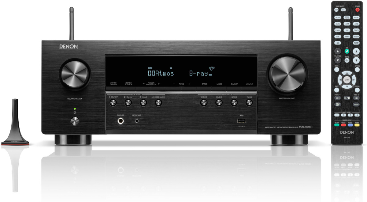 Denon AV ressiiver AVR-S970H 7.2 kanaliga, must