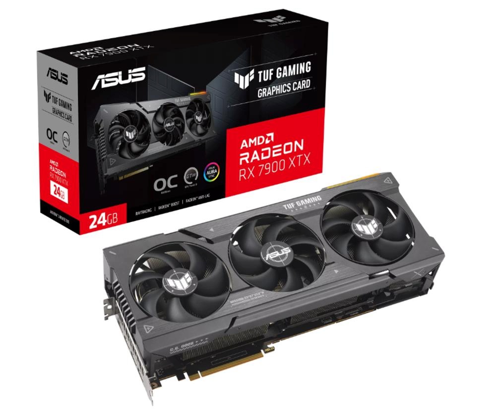 ASUS videokaart Radeon RX7900 XTX GAMING OC 24GB GDDR6 384bit 3xDP