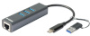 D-link dokkimisalus D-Link USB-C/USB to Gigabit Ethernet Adapter with 3 USB 3.0 Ports 	DUB-2332
