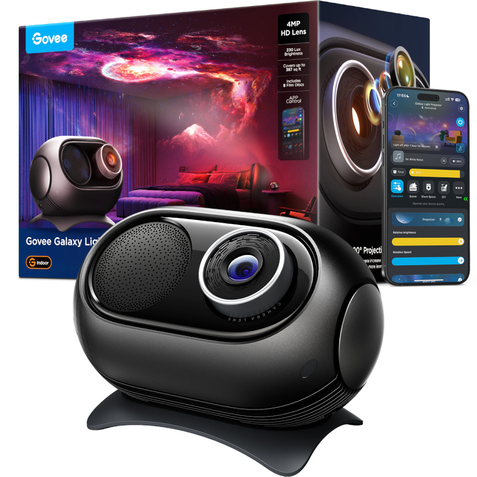Govee Galaxy Light Projector 2 Pro meeleoluvalgustus