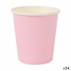 Algon klaaside komplekt Ühekordne Papp roosa 20tk 120ml (24tk)