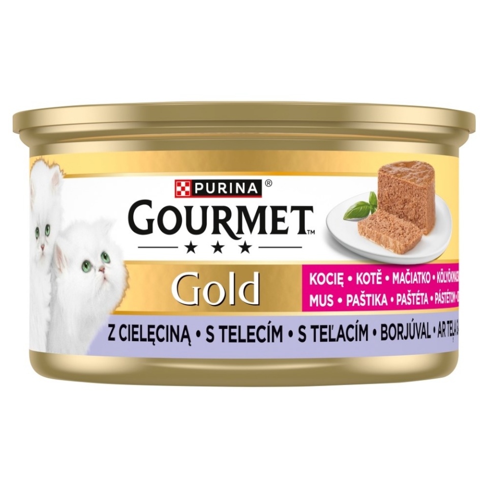 Purina Nestle kassitoit Gourmet Gold Kitten Veal Mousse, 85g