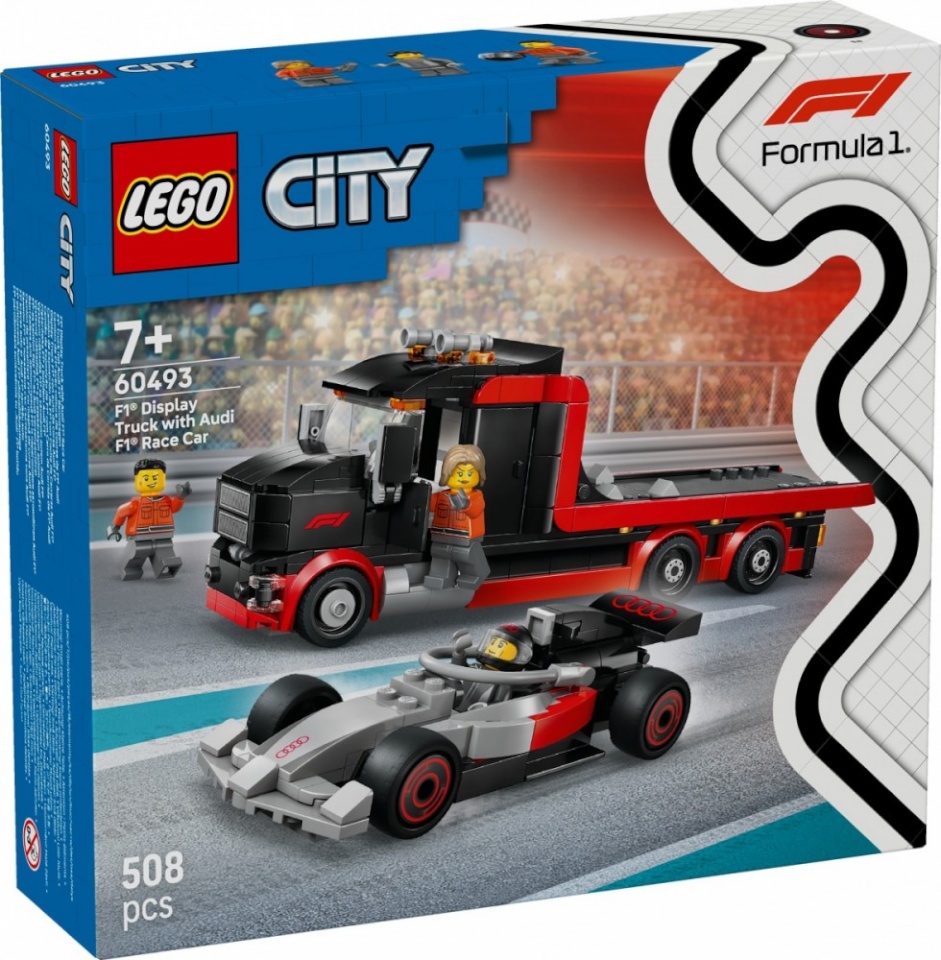 LEGO klotsid 60493 City F1 Truck mit Audi F1 Rennwagen