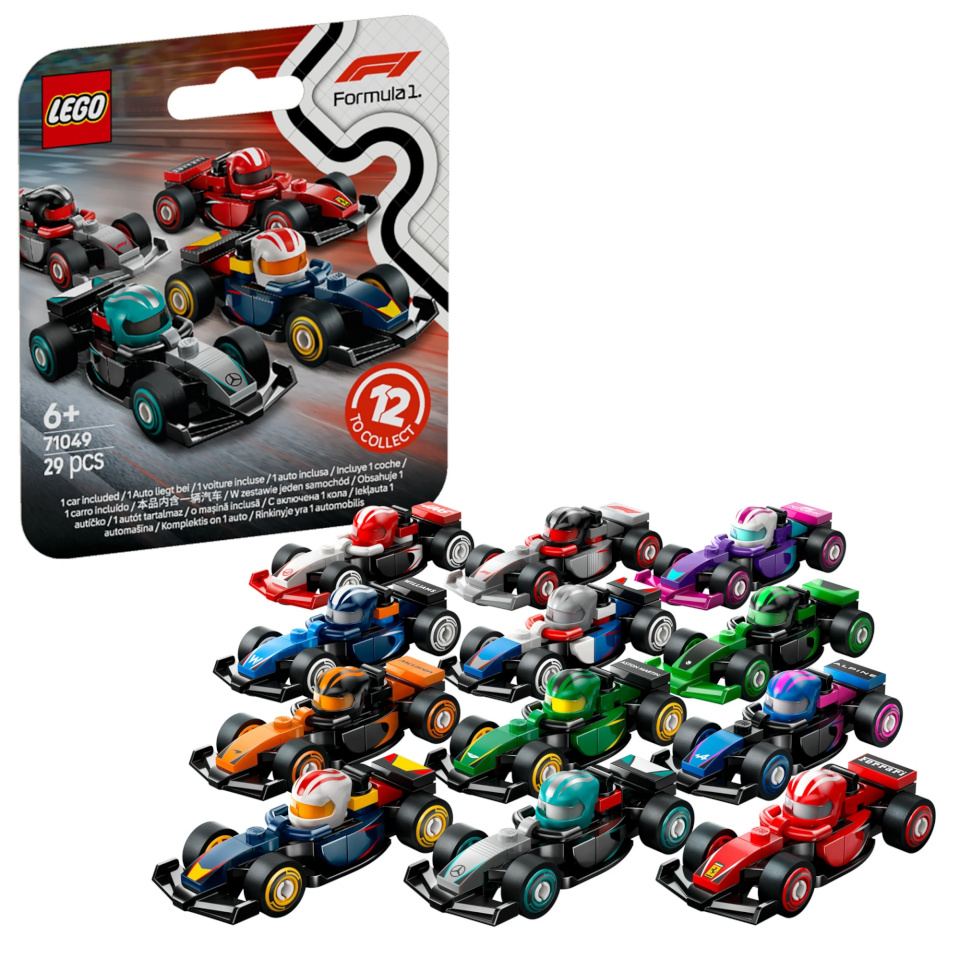 LEGO klotsid 71049 Minifigures F1-Rennwagen zum Sammeln (sortierter Artikel, ein Modell)
