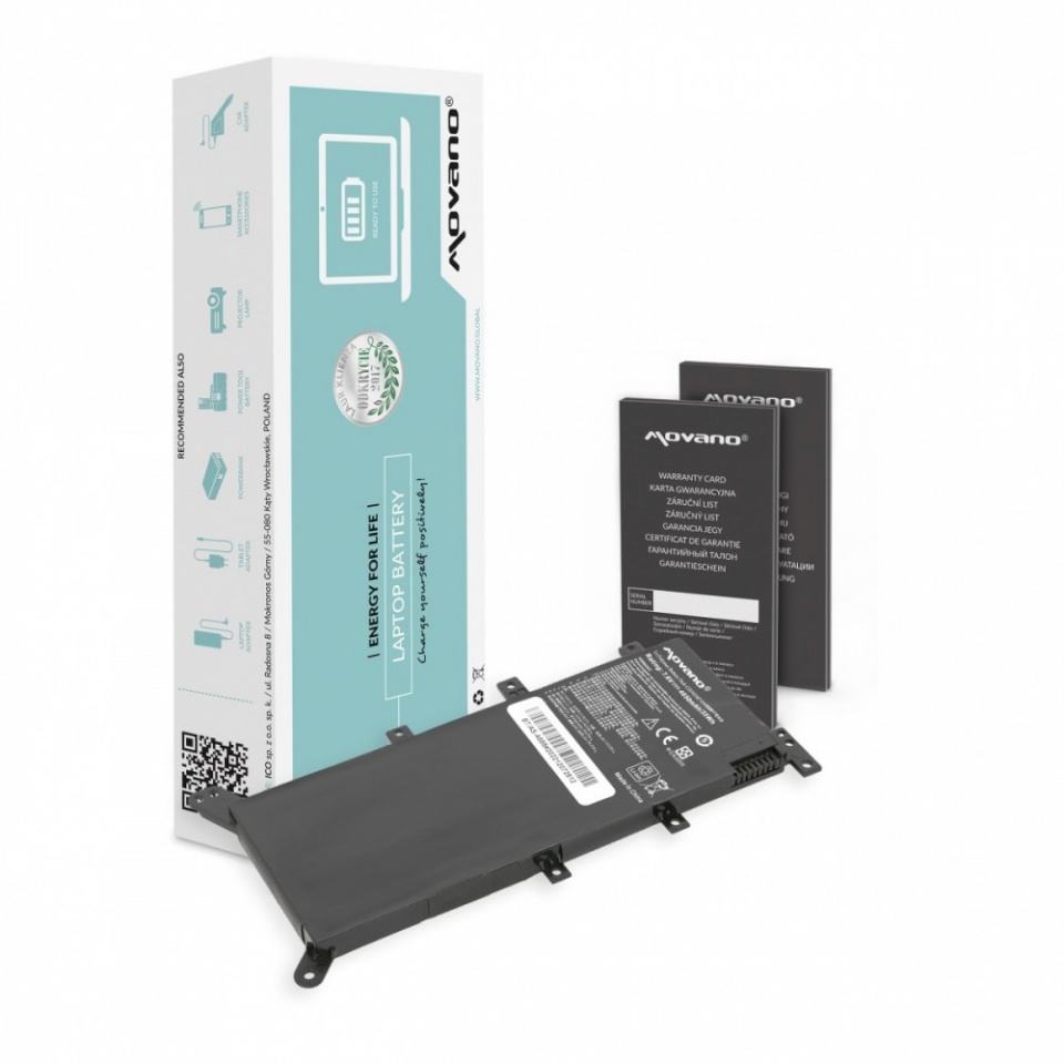 Movano sülearvuti aku C21N1347 for ASUS A555 F555 K555 - 4900 mAh (36 Wh)