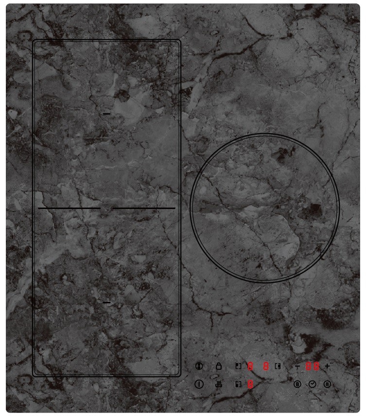 Schlosser induktsioonplaat BF57154BM Induction Hob, marmor