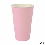 Algon klaaside komplekt Ühekordne Papp roosa 10tk 330ml (20tk)