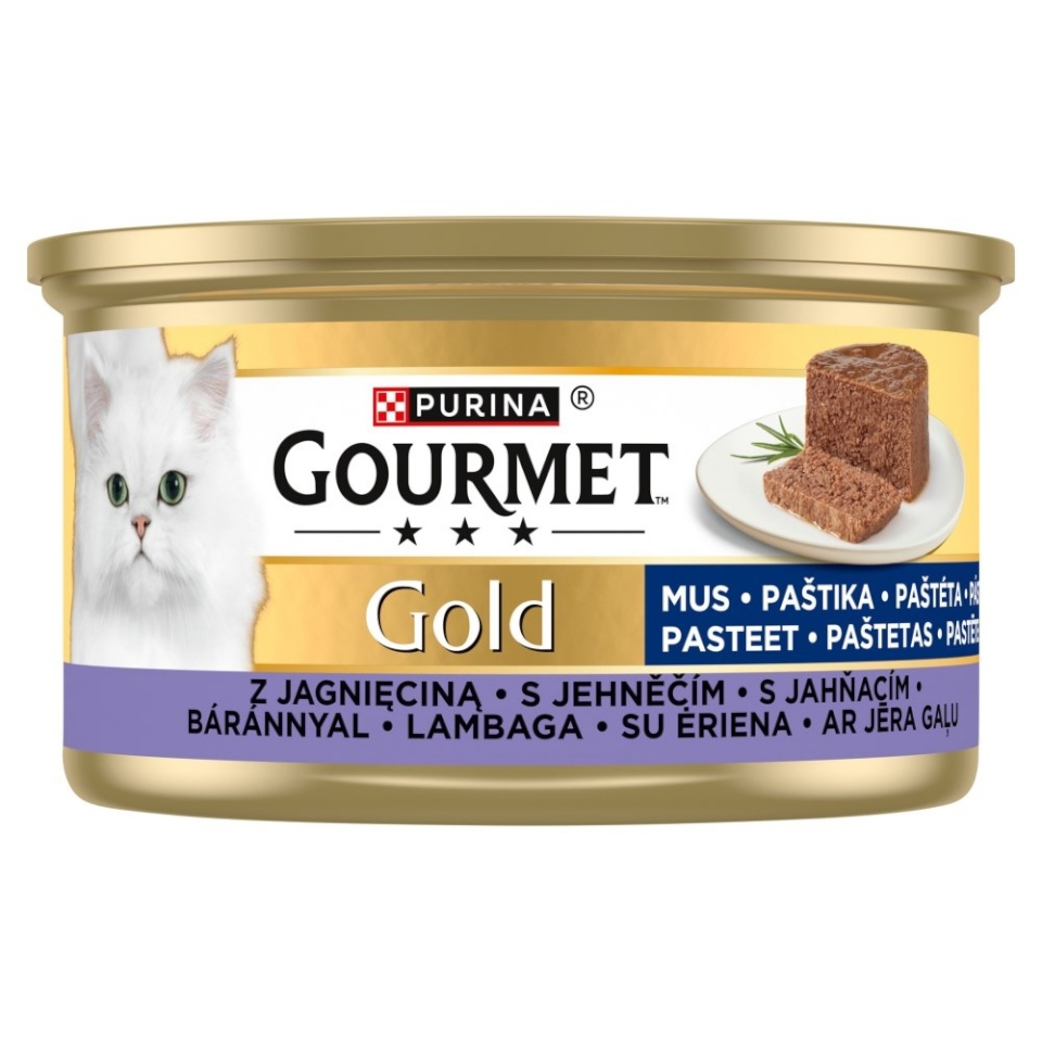 Purina Nestle kassitoit Gourmet Gold Mousse with Lamb, 85g