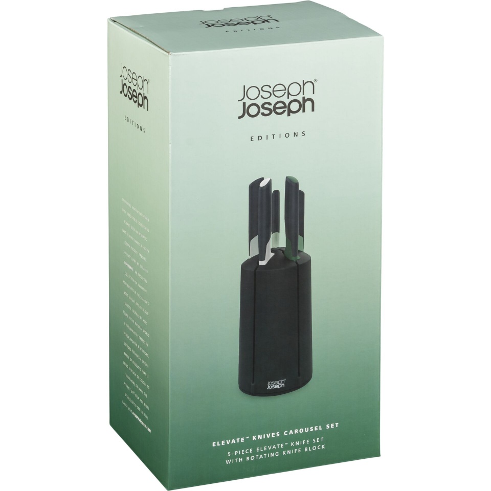 Joseph Joseph kööginuga Elevate 5-teiliges Messer-Set mit Drehständer