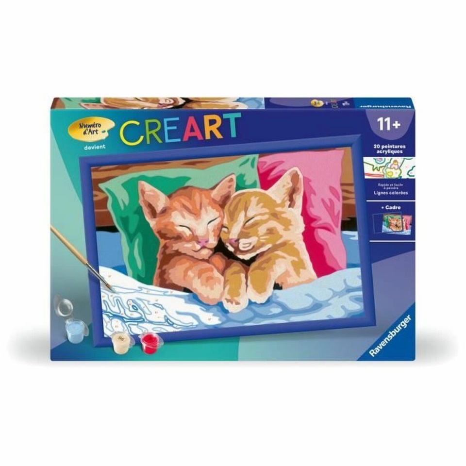 Ravensburger värvide nummerdatud komplekt CReart Cats