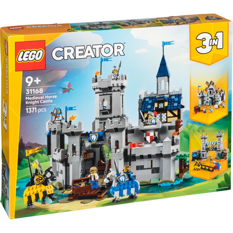 LEGO klotsid 31168 Creator 3-in-1 Ritterburg im Mittelalter