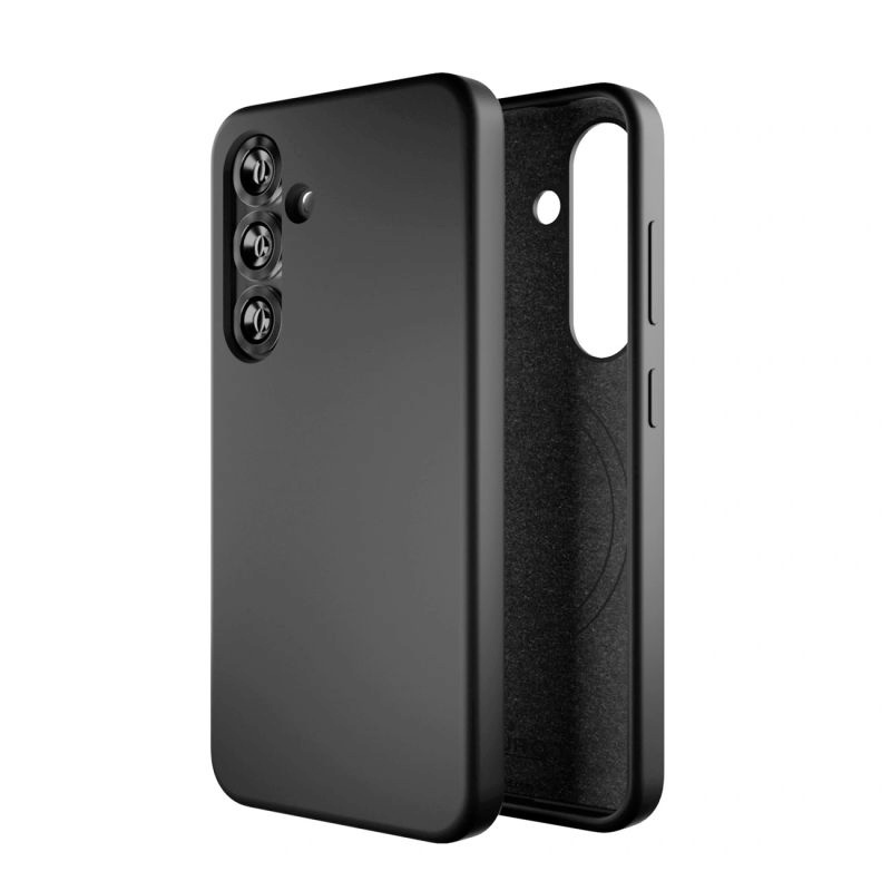 Puro Icon Mag Silicone Case with MagSafe for Samsung Galaxy S25+ - Black