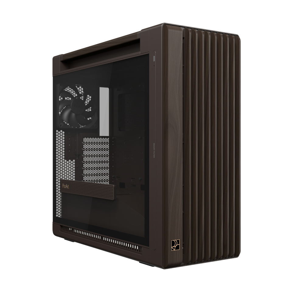 ASUS ProArt PA602 Wood Edition Retro pruun - Tempered Glass Panel Midi Tower