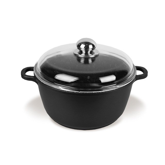 Maestro MR-4620C Pot with lid 20cm 2,1 l must