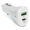 SBS autolaadija Car Charger USB 2.1A Type-C 20W valge