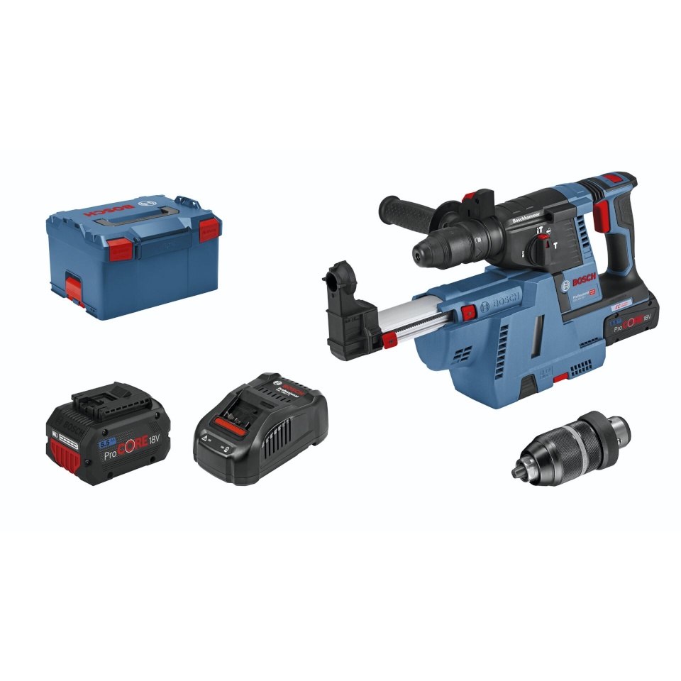 Bosch trell GBH 18V-26 F(2x5.5Ah,GAL 1880CV,GD1
