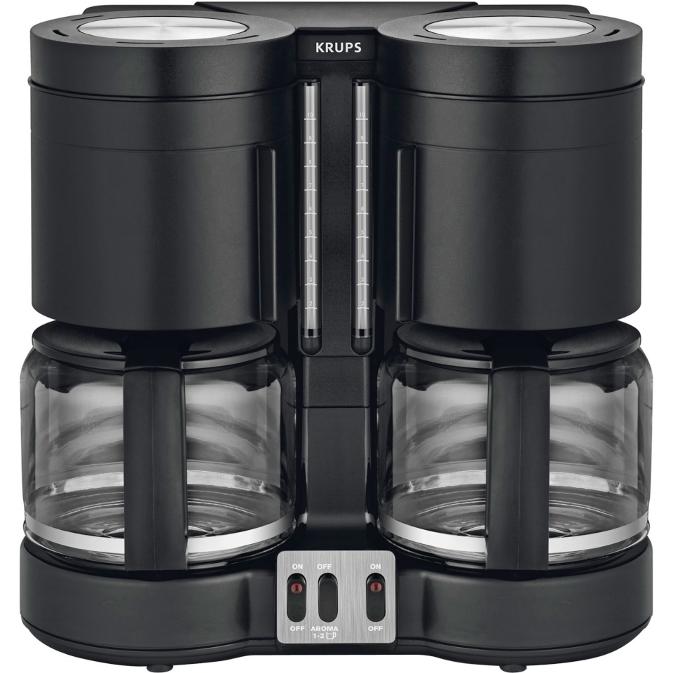 Krups filterkohvimasin KM 8508 Duothek Plus Filter Coffee Machine, must