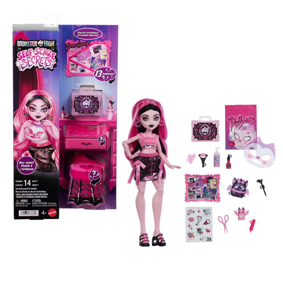 Monster High Enesehirmu saladused Draculaura nukk