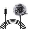 Puluz Jack tie microphone with clip PU426 1.5m 3.5mm Lightning