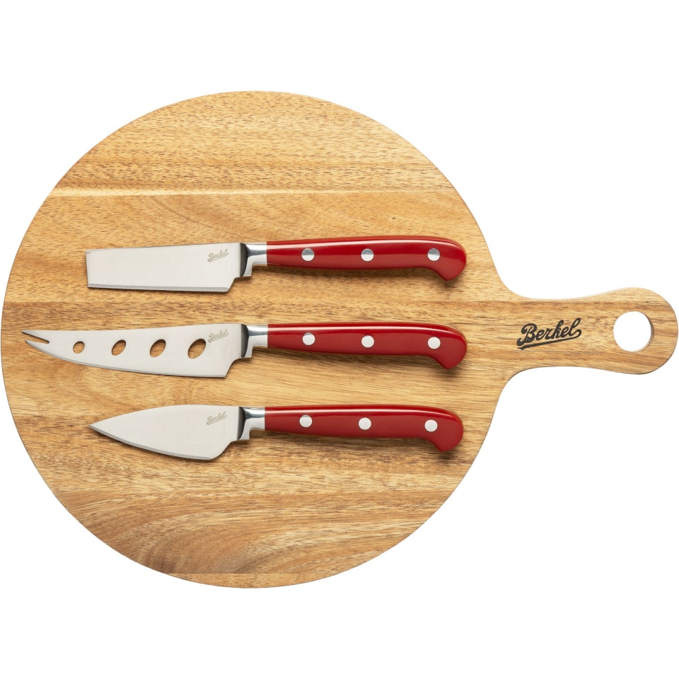 Berkel lõikelaud Schneidebrett Akazie + 3 Käsemesser