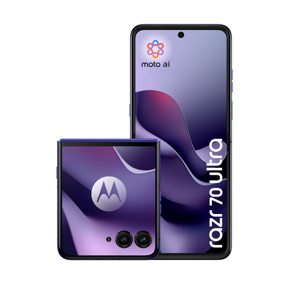 Motorola mobiiltelefon razr 70 ultra 17.7cm 6.96" Dual SIM Android 16.0 5G USB Type-C 16GB 512GB 5000mAh violetne
