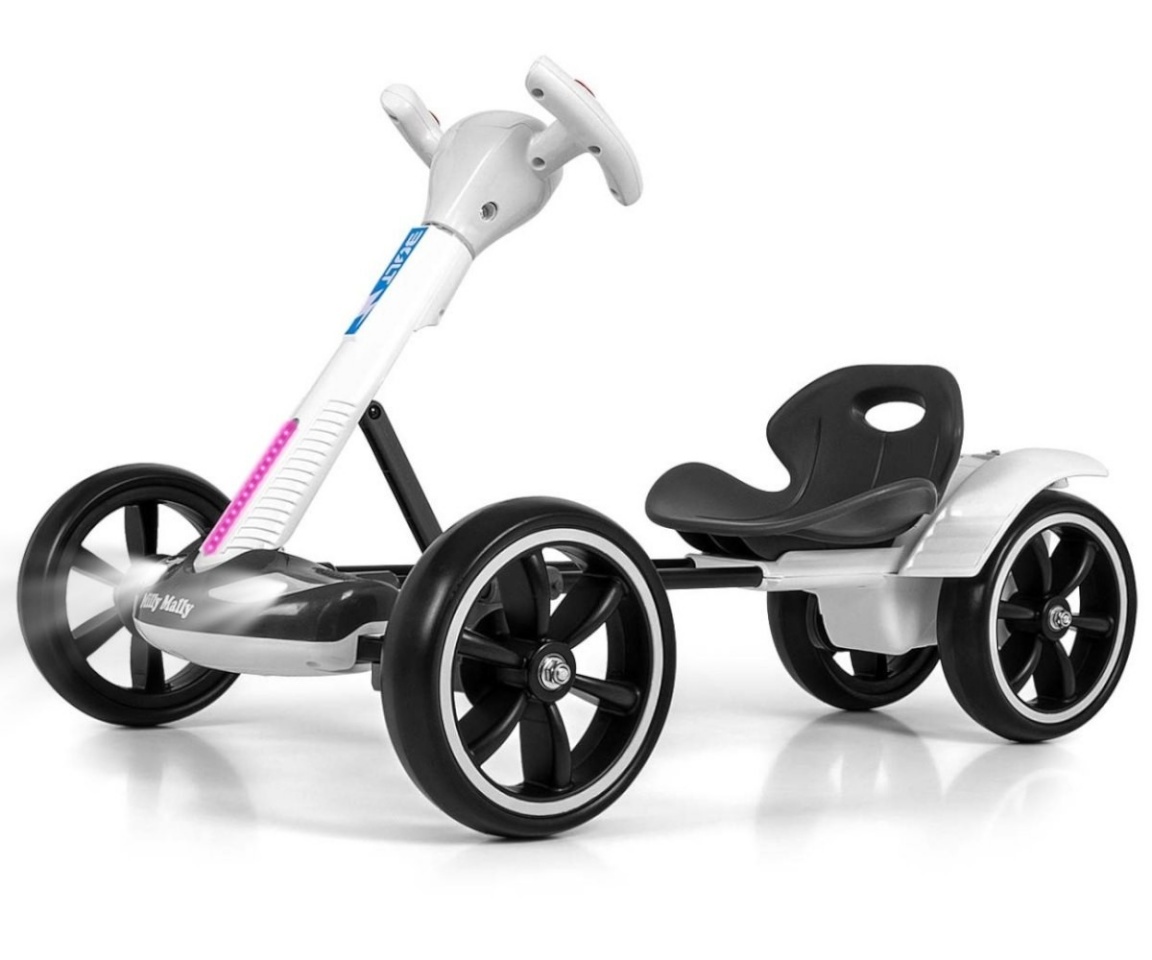 Milly Mally Go-kart Battery-powered Bolt valge