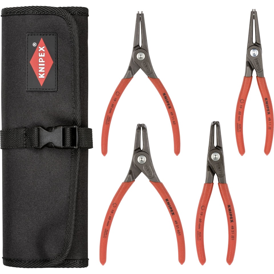 Knipex tööriistakomplekt Circlip Pliers Set Case with 4 Pliers