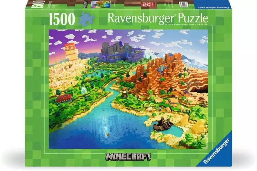 Ravensburger pusle 1500-osaline Minecraft World
