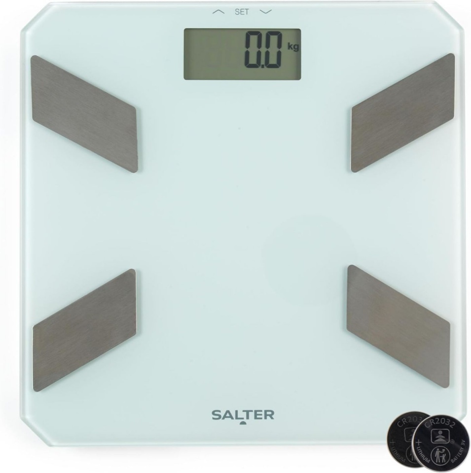 Salter vannitoakaal SA00601WCFEU12 Glass Analyser Scale, valge