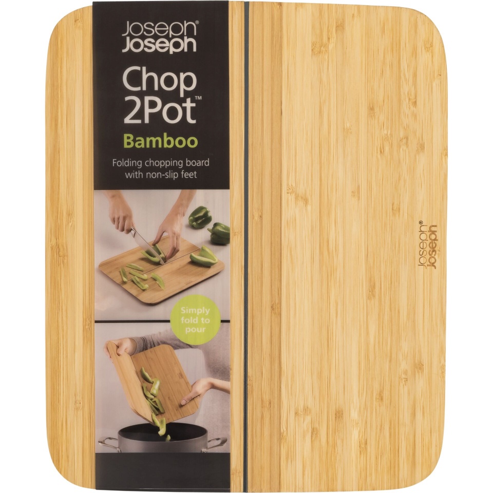 Joseph Joseph lõikelaud Chop2Pot Bamboo Foldable Cutting Board, pruun