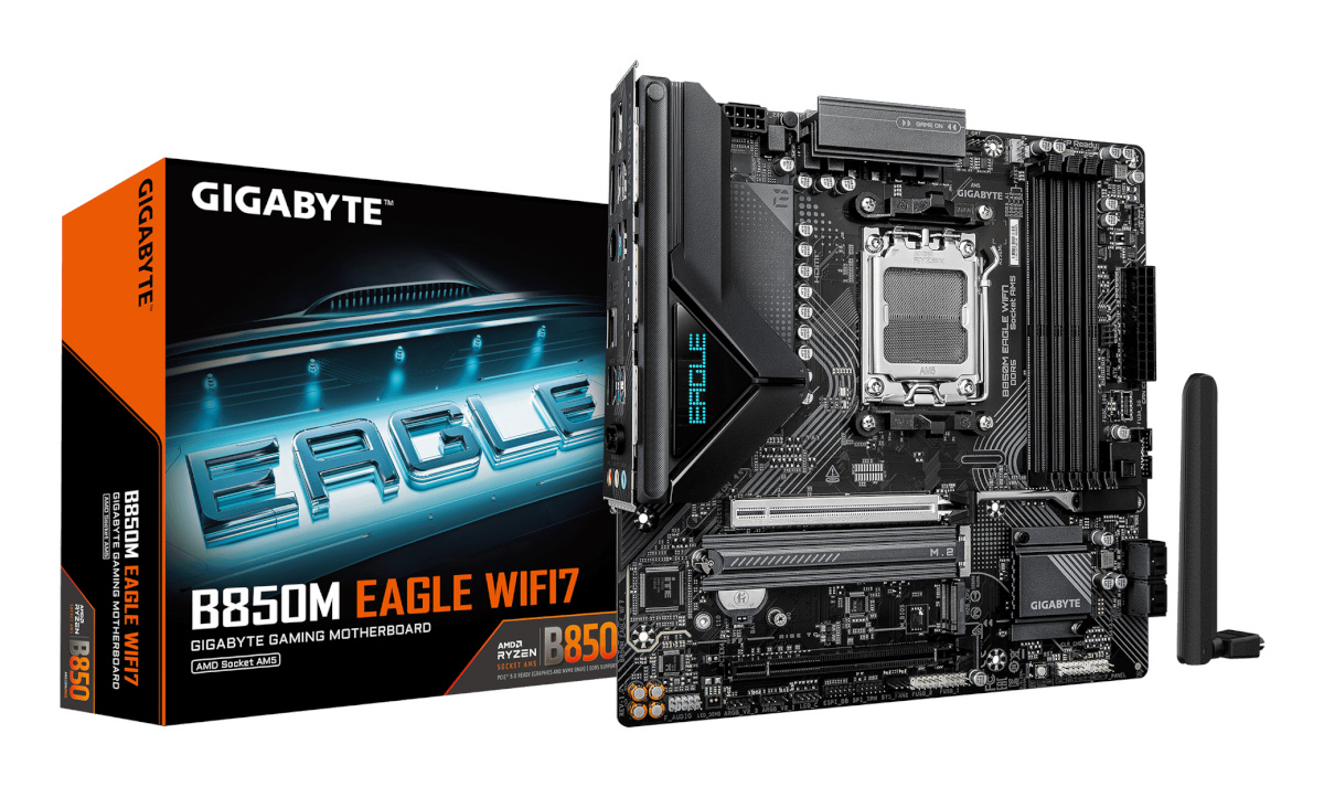 Gigabyte emaplaat B850M Eagle WiFi7 (B850,AM5,mATX,DDR5)