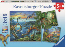 Ravensburger pusle Dinosaurs 3x49-osaline 093175