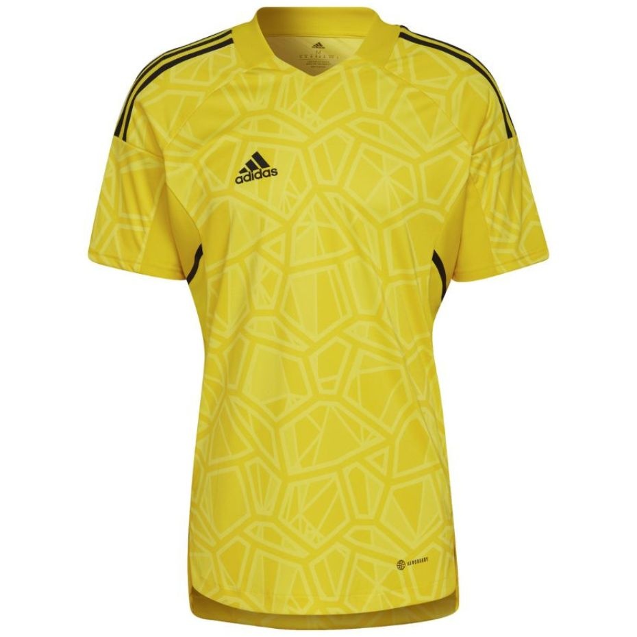 Adidas Teamwear T-särk meestele Condivo 22 Goalkeeper Jersey Short Sleeve kollane HF0138 suurus L