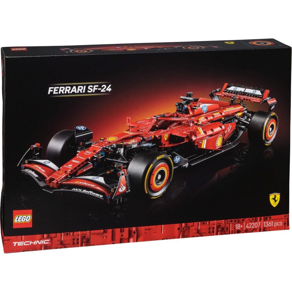 LEGO klotsid 42207 Technic Ferrari SF-24 F1 Rennauto