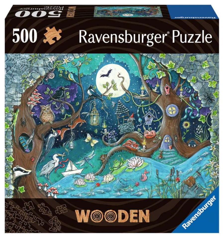 Ravensburger puidust pusle Wooden Fantasy Forest 500-osaline 17516