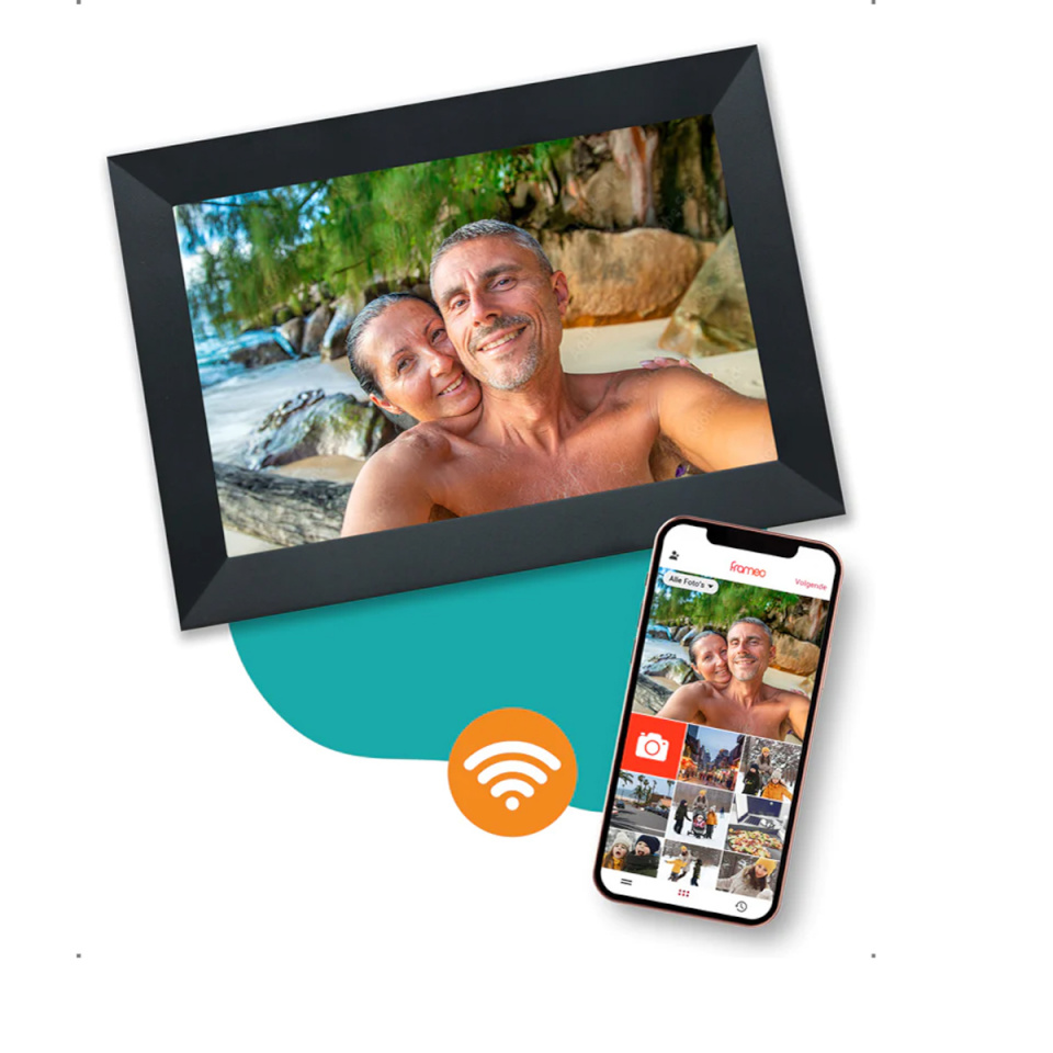 Pora digitaalne pildiraam Pora 8" WF-805T must Rahmen