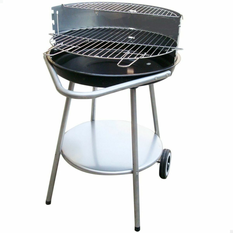 Aktive Söegrill Ratastega 51x51x82cm must