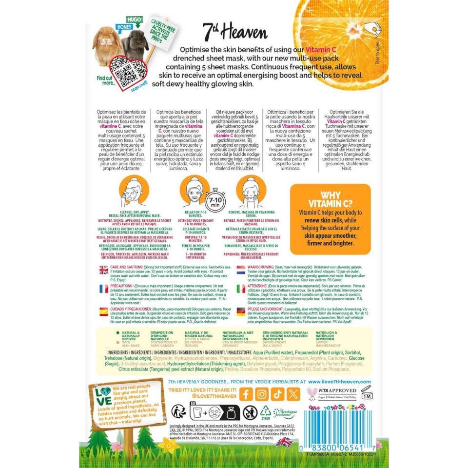 7th Heaven näokreem VITAMINA C (5tk)