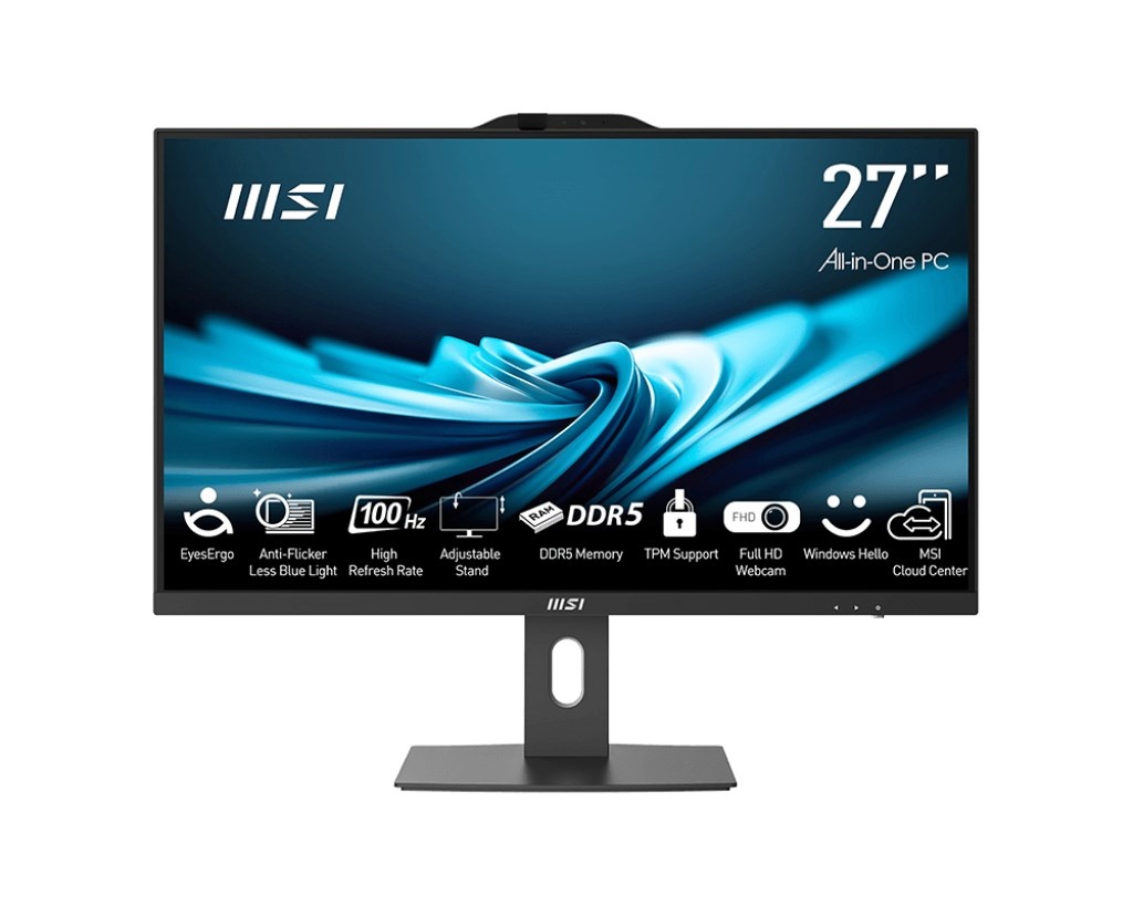 MSI lauaarvuti AIO PRO AP272P 14M-886XEU i7-14700 27" IPS LED FullHD Non-Touch Anti-Glare 16GB SSD 1TB M.2 AX211 WiFi 6E No OS must