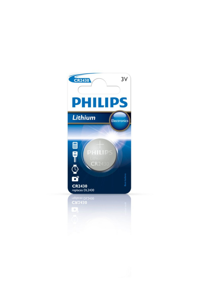 Philips patarei CR2430 3 V Lithium