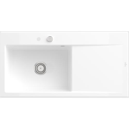 Villeroy&Boch valamu 336202KG, Subway Style 60, 100cm,pealt paigaldatav, nupuga, keraamiline, Snow White